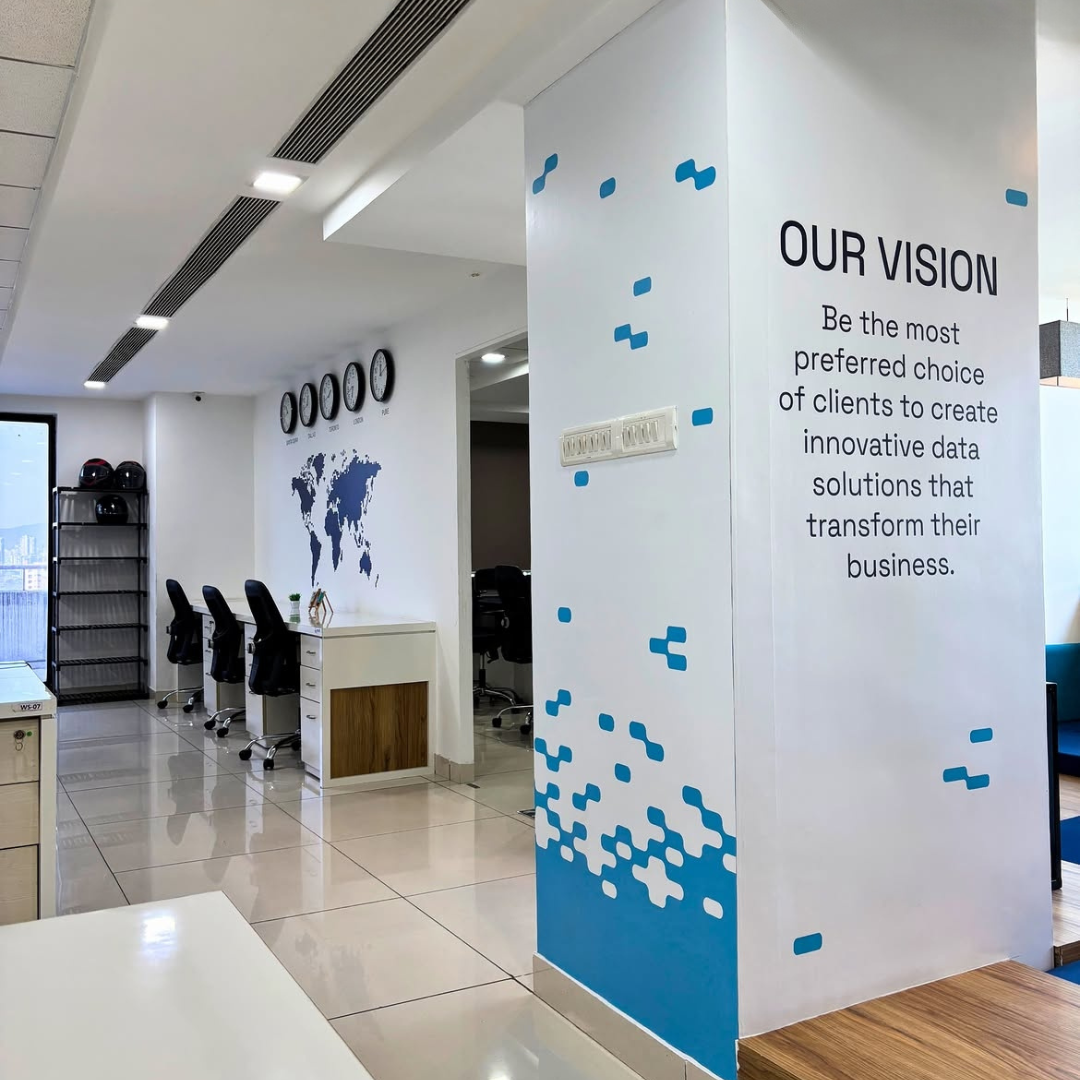 Fresh Gravity office vision wall