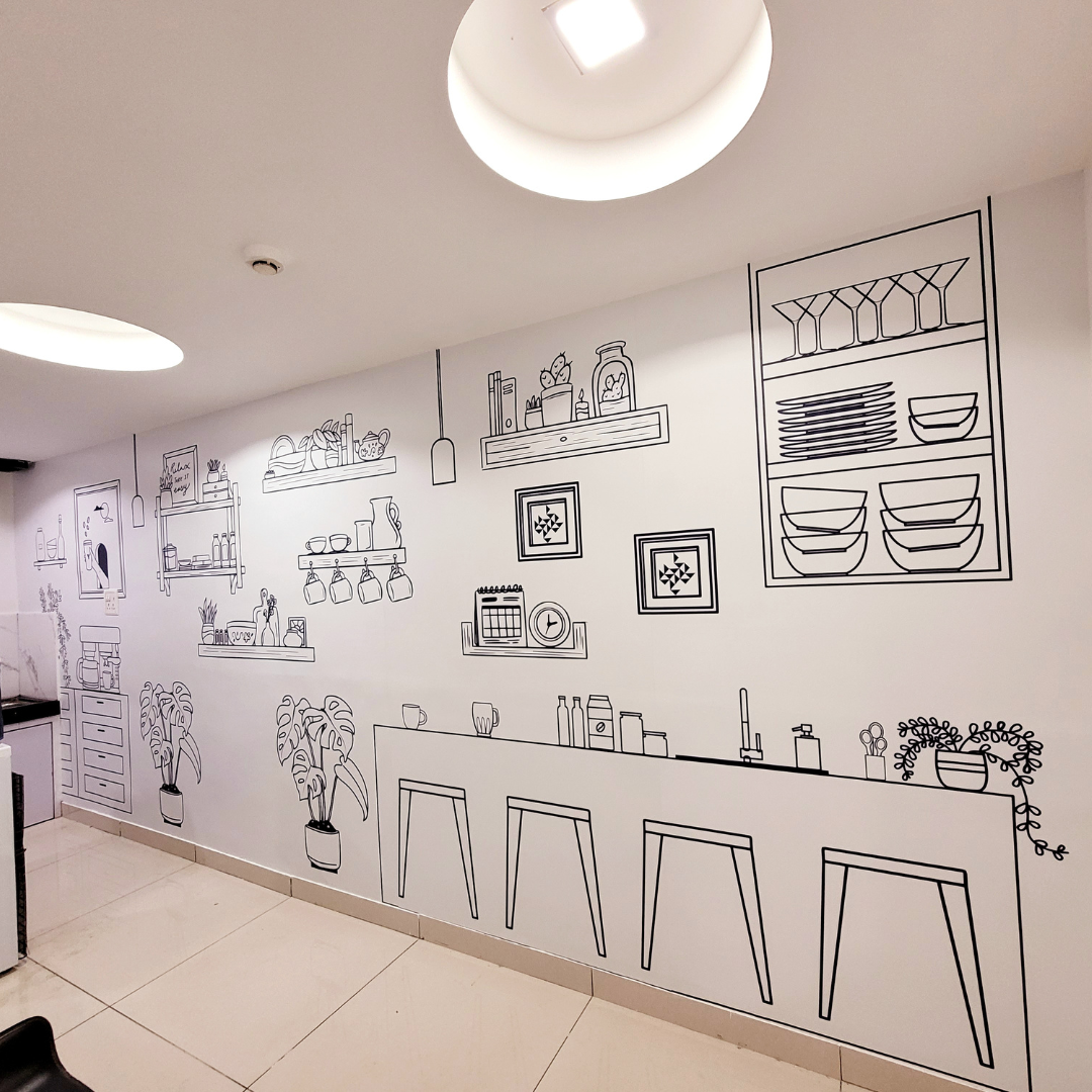 Fresh Gravity illustrated pantry wall
