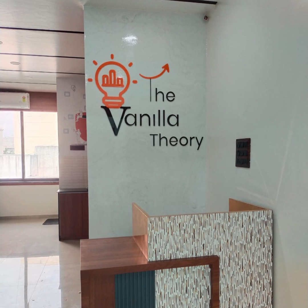 The Vanilla Theory logo wall